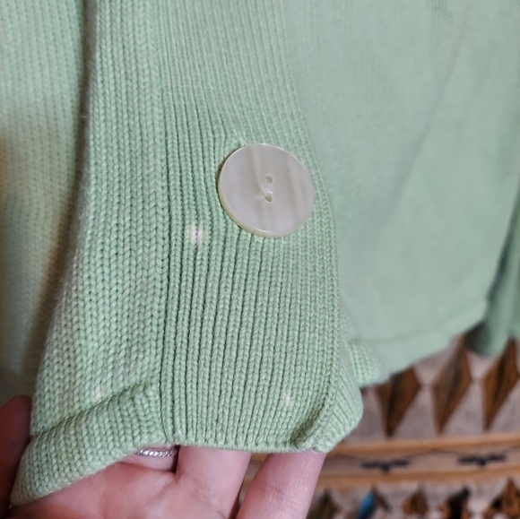 White Stag Green Cropped Cardigan - Picture 5 of 5